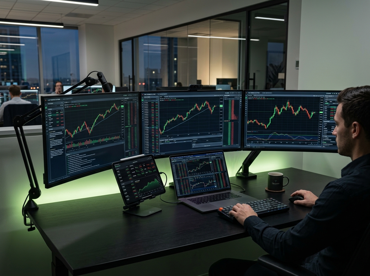 Advanced Multi-Screen Trading Desk