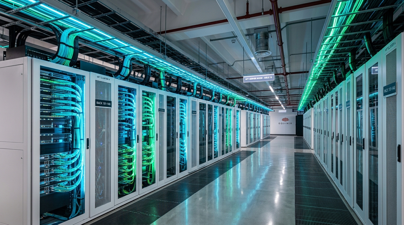 Growcapitalfx servers in an Equinix data centre